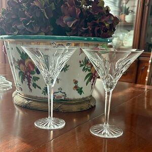 Elegant Waterford Crystal Martini Glasses